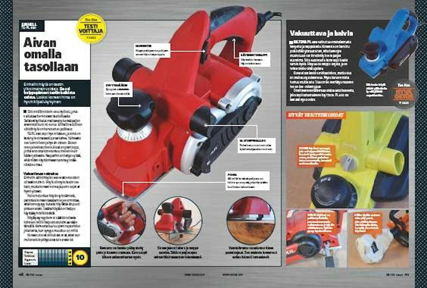 Testasimme 6 halpaa sähköhöylää Testasimme 6 halpaa sähköhöylää